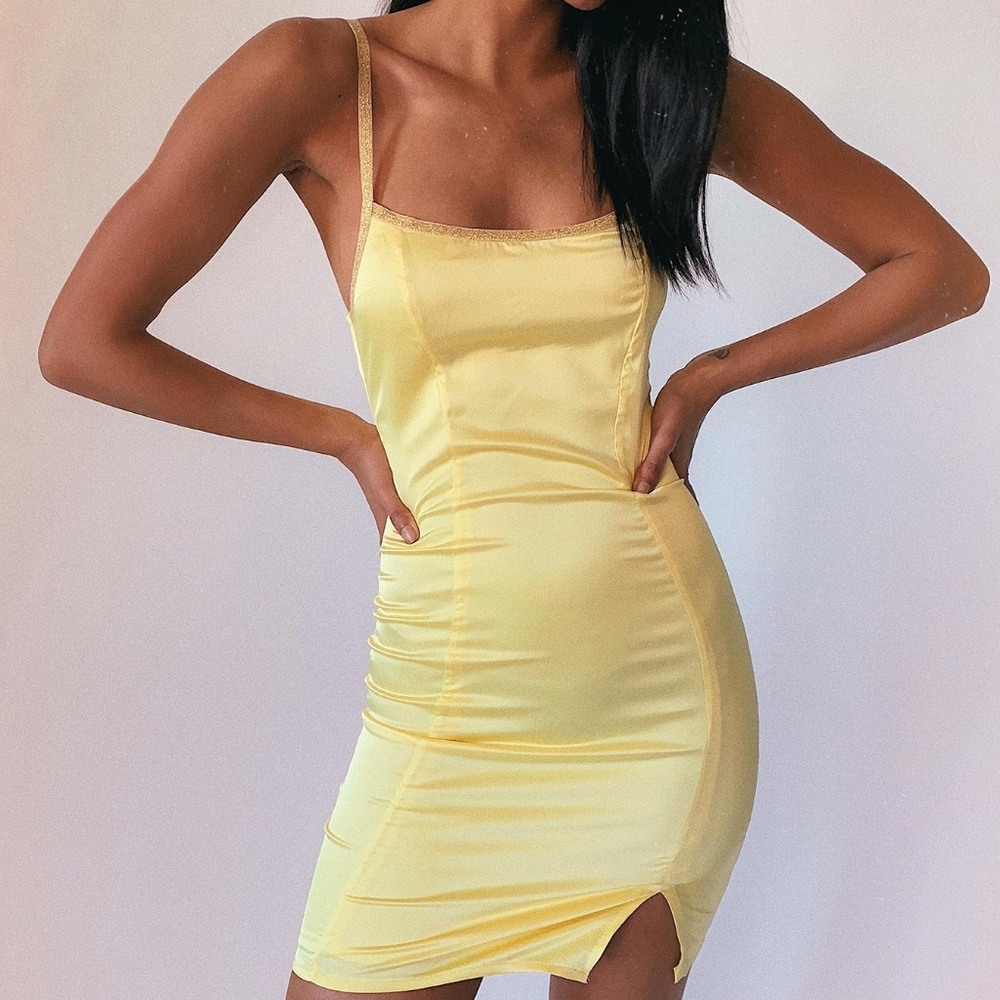 🐤New With Tags Silky Bodycon Lover Boy Mini Dress